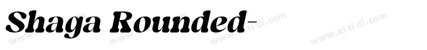 Shaga Rounded字体转换